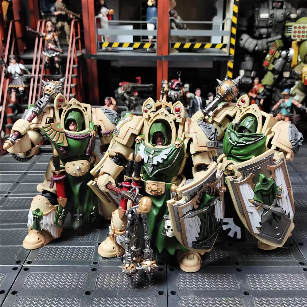 【JOYTOY】Warhammer 40K 1/18 Action Figure Dark Angel Deathwing Knight 3 Pieces Anime Military Model Toy Gift Collection