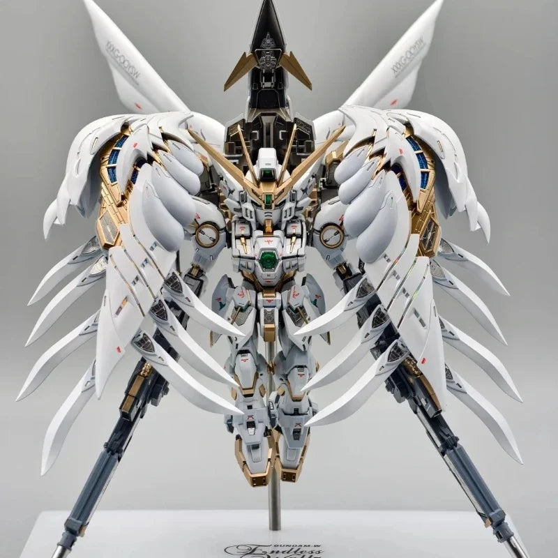 New Q-Version XXXG-00W0 MGSD Wing Zero EW 1/144 Garage Kit Anime Peripheral Action Figure Assembly Toy Desktop Ornament Boy Gift