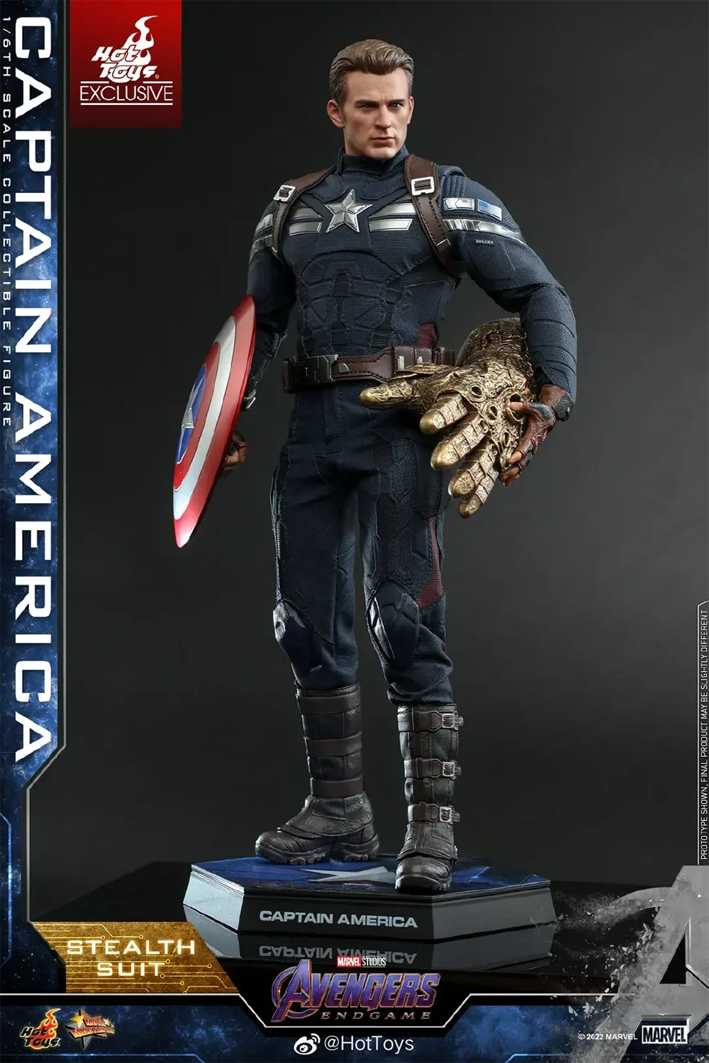 Original HOTTOYS 1/6 MMS607 Avengers 4 Endgame Captain America Tracking Battle Suit Collection Model Action Figure Toy 12 inches