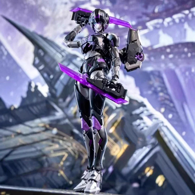 Meili Infinity M66337 Arcee Inspired By Riobot 17cm Abs Transformation Assembly Model Kit  Action Figures Robot Toys Collectors