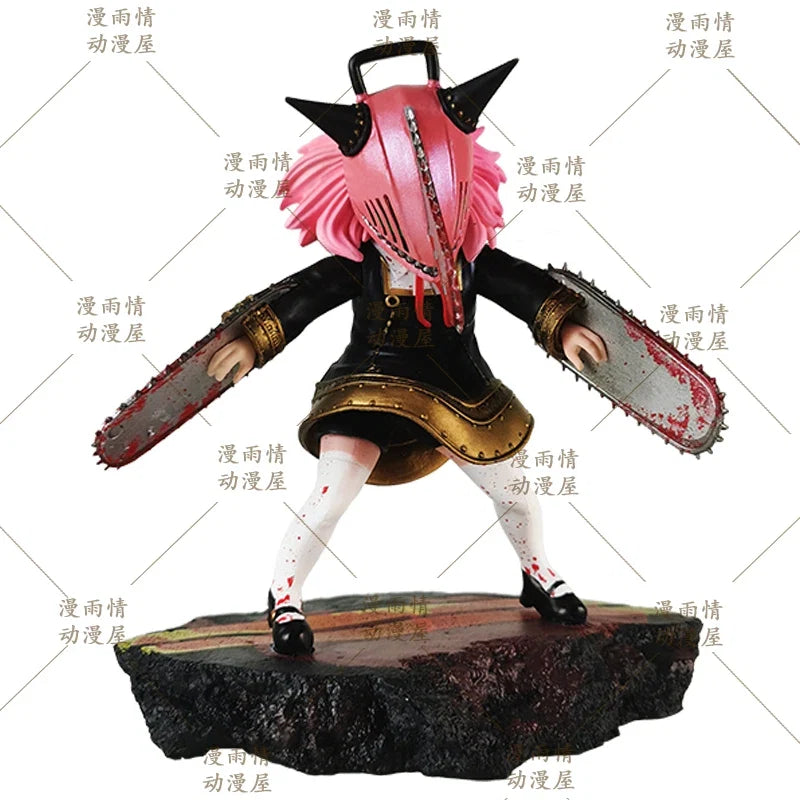 Reaper Anya Forger Chainsaw Man Garage Kit 2D Animation Collectible Action Figure Model Play Statue GK for Desktop Ornaments