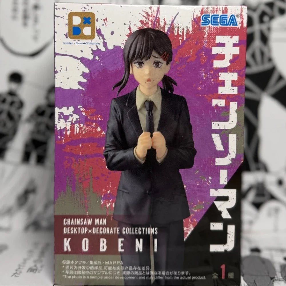 In Stock SEGA Original Genuine TV Anime Chainsaw Man Desktop×Decorate Collections Higashiyama Kobeni 16cm Model Toy Figures Gift
