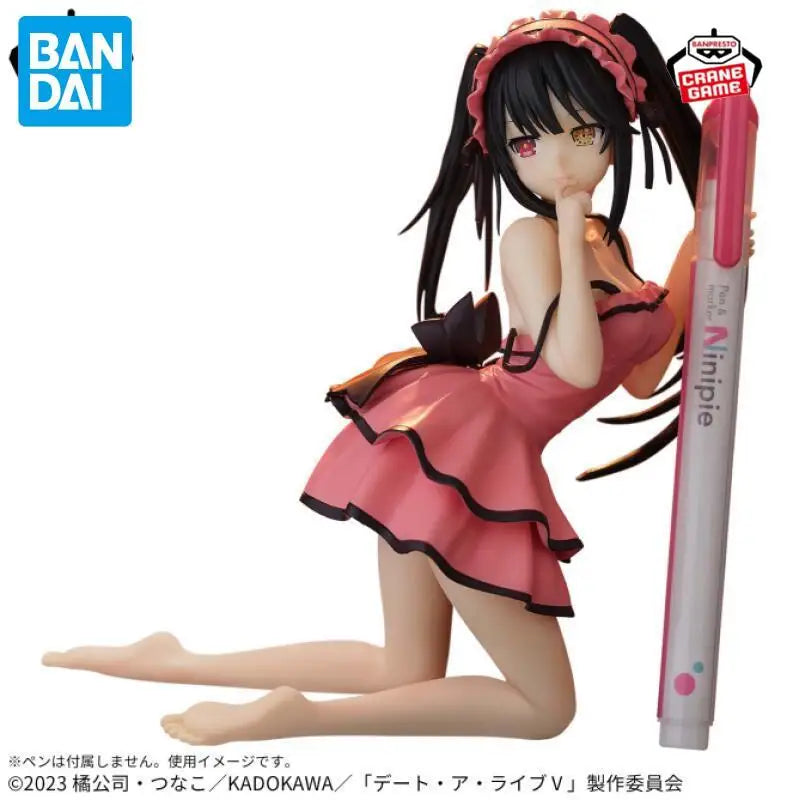 Original Genuine Banpresto DATE A LIVE 13cm Tokisaki Kurumi Figures PVC Model Doll Collection Figurine Model Toys Birthday Gift