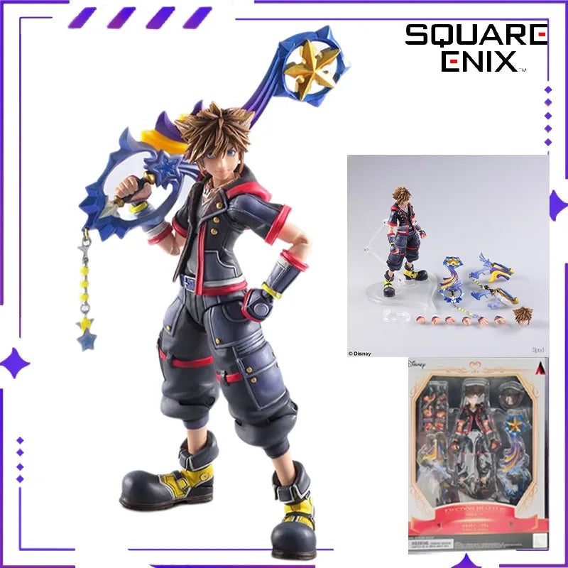 SQUAREENIX, SE Original BRING ARTS Series Kingdom Hearts III Sola Games Mobile Doll Model Toy Boy Gift Collection in Stock