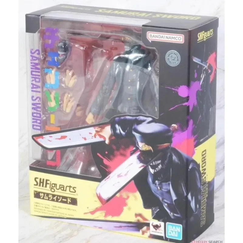 Bandai Original S.H.Figuarts Chainsaw Man Anime Figure Samurai Sword Action Figure Toys for Boys Girls Children Birthday Gifts