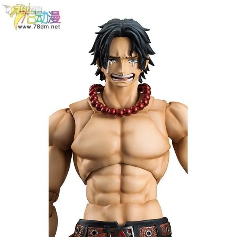 Mega House Original Variable Action Heroes Series Portcas D. Ace Anime Action Figure Model Toys Movable Model Gifts for Boys