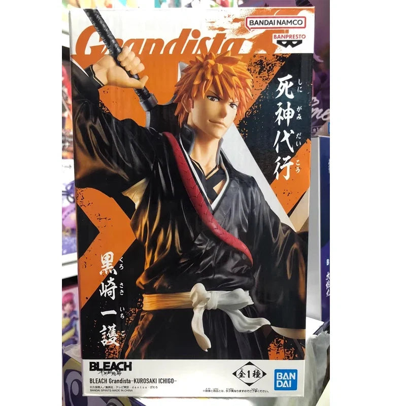 Bandai Genuine BANPRESTO Grandista BLEACH Kurosaki Ichigo Anime Action Figure Collectible Model Toys Ornaments Gift Children Kid