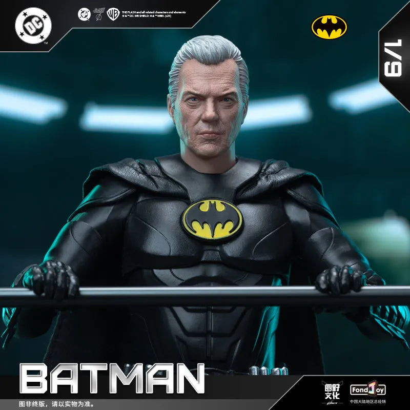 New FondJoy Keaton Batman Figure DC Justice League Figures Detective Comics 1/9 BATMAN KEATON PVC Joint Movable Model Kid Toy