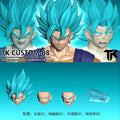 Tk Custom Dragon Ball Z Vegetto Dragon Ball Blue Super Saiyan 07/08/09 SHF Vegito Head Accessories Action Figure Head Sculpt Toy