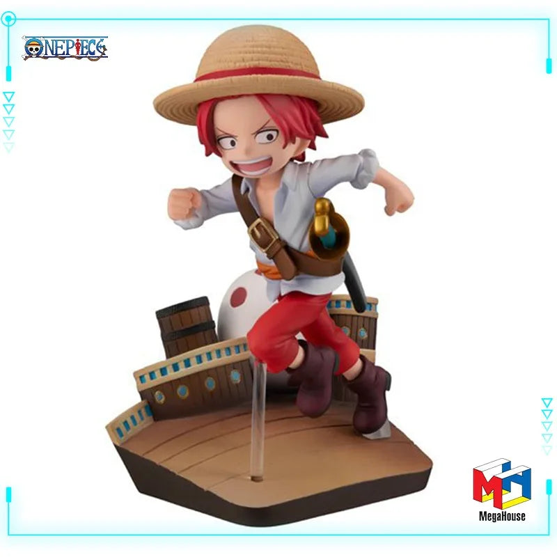 MegaHouse Original Genuine Anime One Piece Akagami No Shanks G.E.M. Run!Run!Run! 12cm Collections Models Toy Figures Xmas Gifts