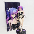GW Momoko Süßer Anime-Sukkubus Figur PVC Sammlerstück Lila Haar Anime Mädchen Figur Schreibtisch Deko für Anime Otaku Fans