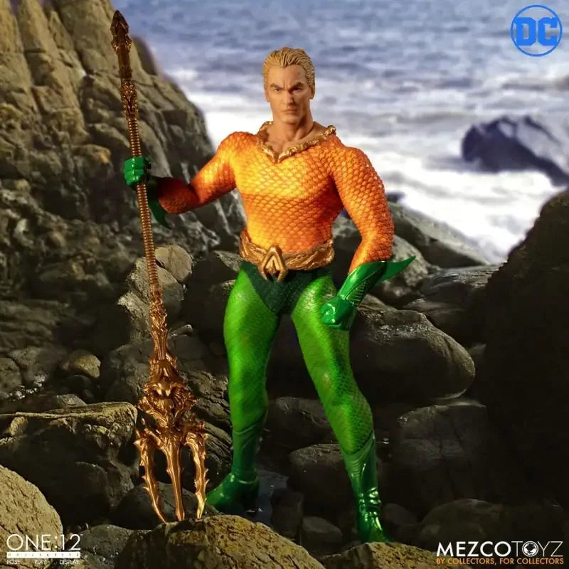 Original Mezco ONE:12 6 Zoll 1/12 Aquaman Anime Action Figuren Sammlerstücke Modell Spielzeug Geschenke für Kinder