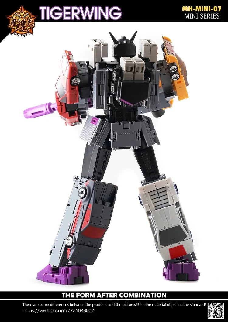Transformation 5IN1 MHZ MH-MINI-07 Mini07 Mini-07 TOYS TIGERWING Motormaster Menasor Breakdown Wildrider Action Figure