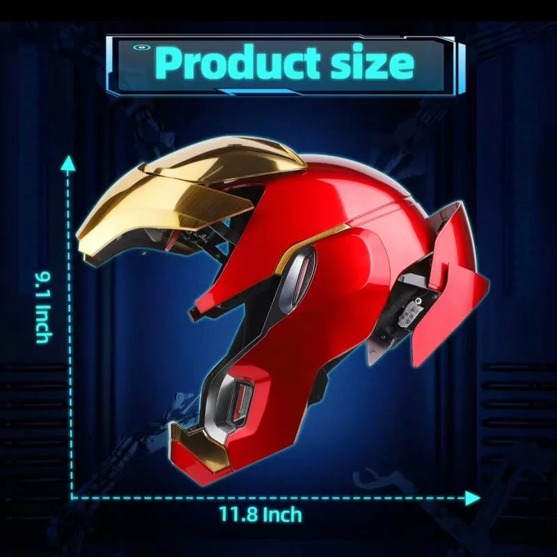 Iron Man Mk50 Rc Wearable Helmet Voice-Activated Deformation Around Figures Animation Derivatives Model Toy Cosplay Gift