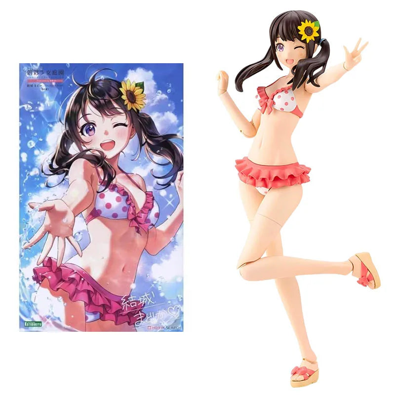 Kotobukiya Creative Color Girls Garden Model Kit Sousaishojoteien Madoka Yuki Swim Anime Figure Action Figures Toys For Boy Gift