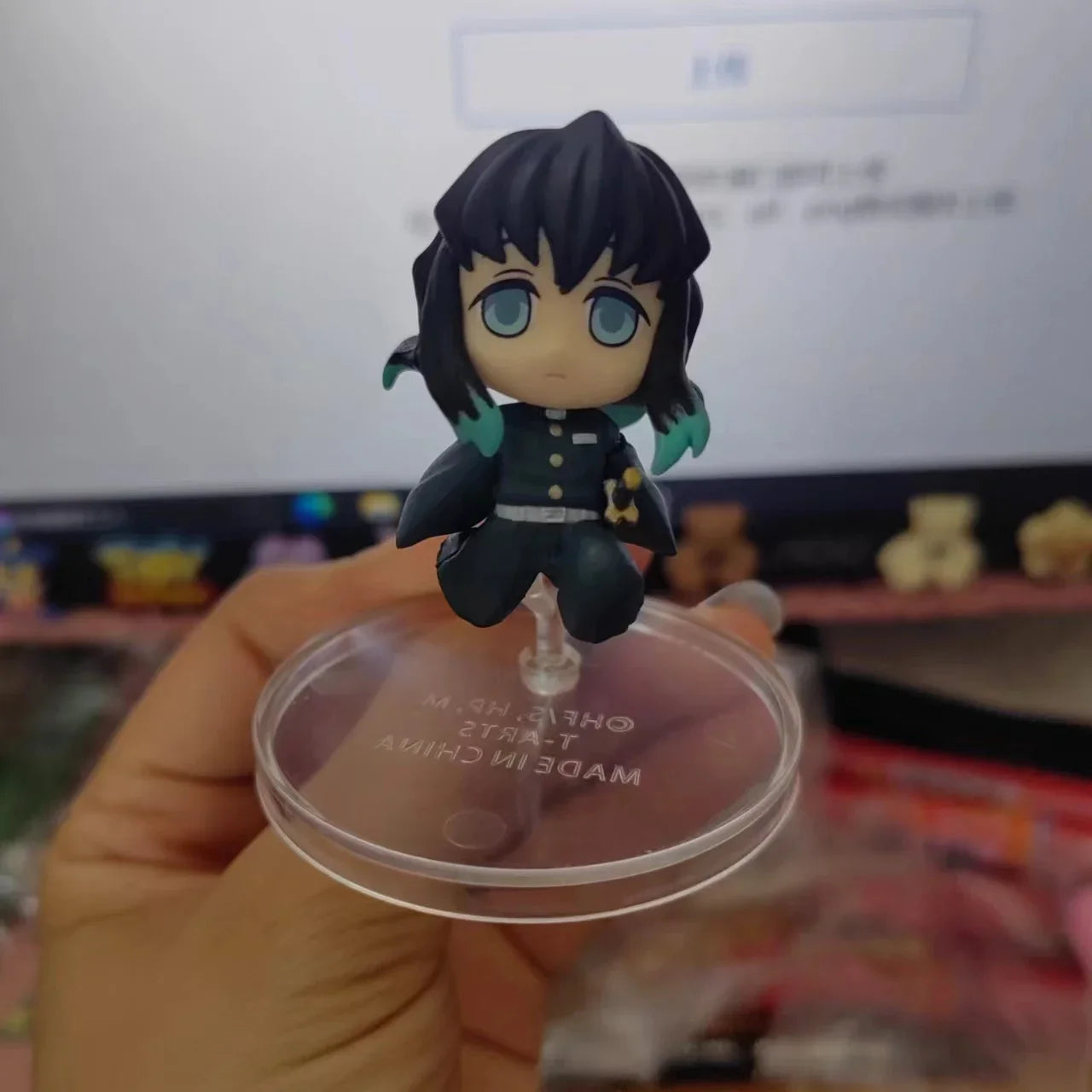 Genuine Action Figure Demon Slayer Iguro Obanai Tomioka Giyuu Kanroji Mitsuri Tokitou Muichirou Cute Q-version Model