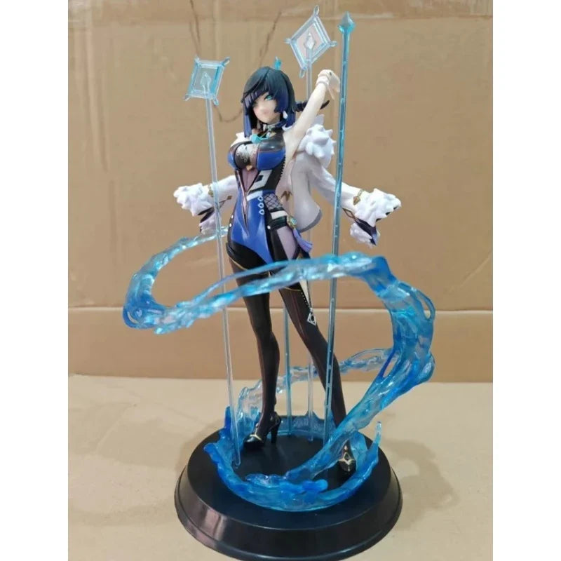 Genshin Impact Yelan Orchid in Secluded Valley Thousand Faces 31cm Scene Model Anime Figure Statue Desktop Decoration Gift