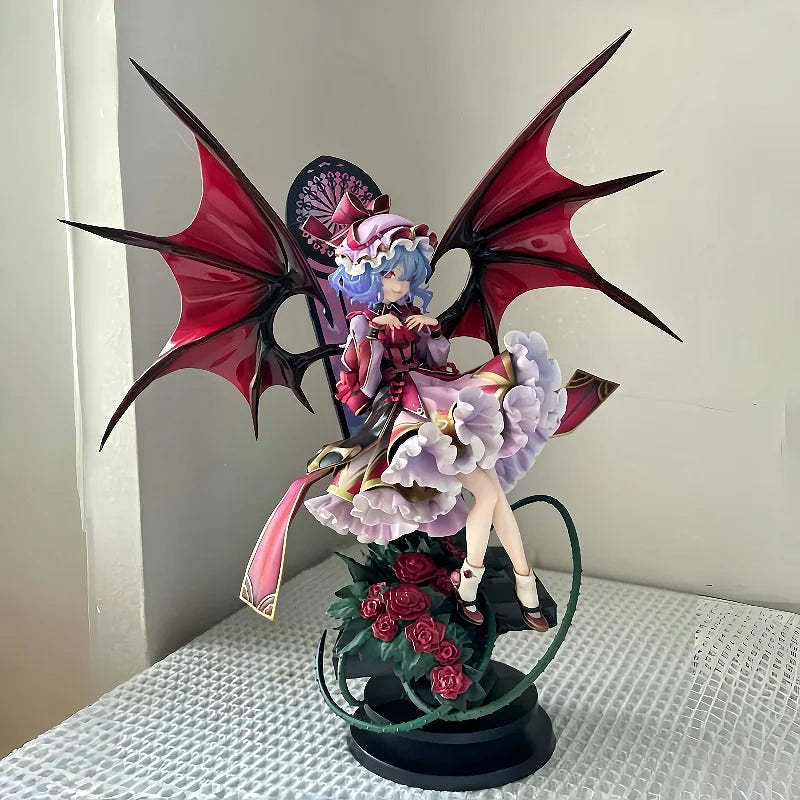 31cm Touhou Project Remilia Scarlet Action Figure Desktop Model Statue For Boys Game Character Collectible Ornament Toy Gift