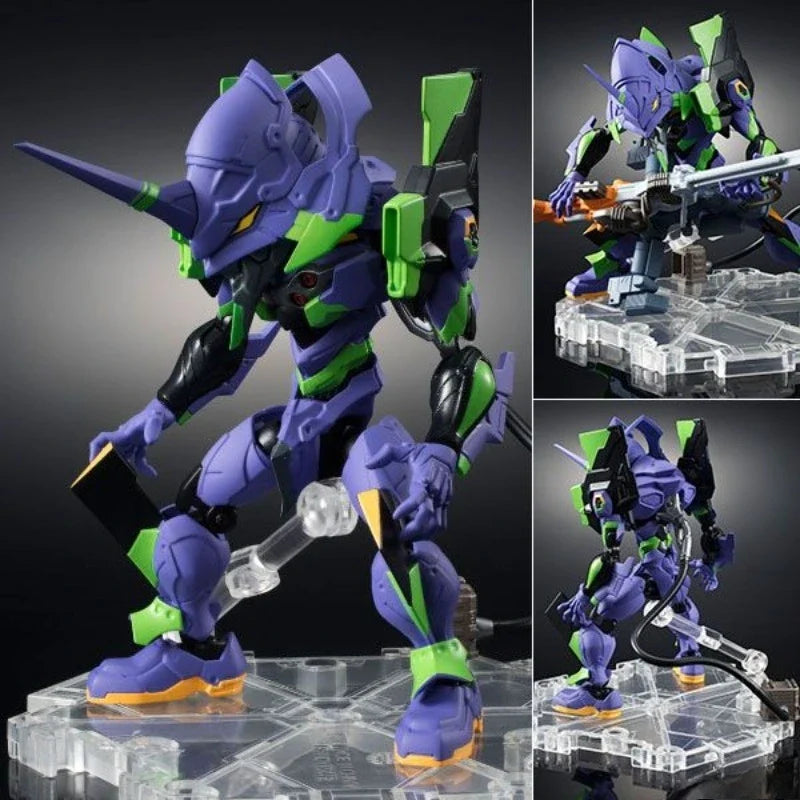 BANDAI NXEDGE STYLE EVA-01 100% Original genuine 100mm PVC Action Anime Figure Model Toys Figure Collection Doll Gift