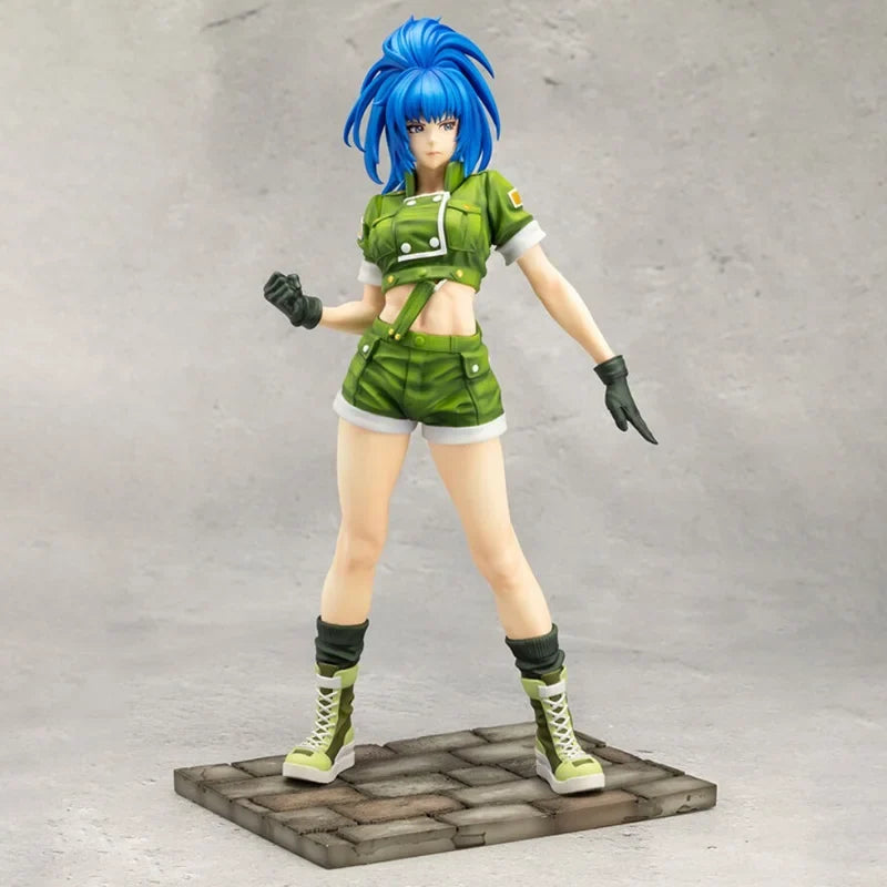 Kotobukiya Original Genuine The King of Fighters '97 Leona Heidern Bishoujo Statue 1/7 Model 21.5cm Figure Toys Birthday Gift