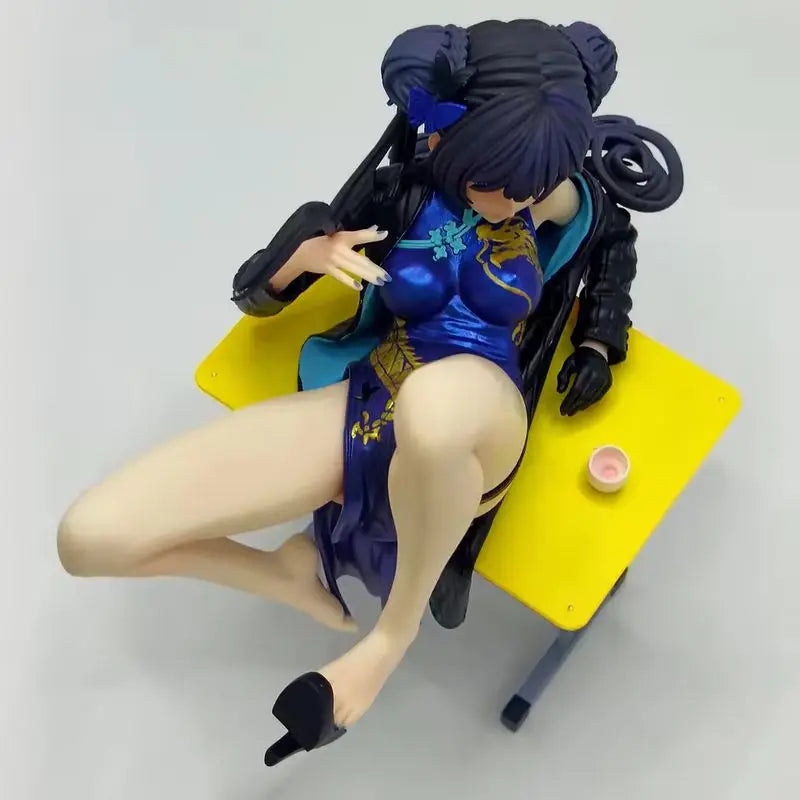 Sitting Beauty Girl Fanyingfei Hand Made Cartoon Anime Peripheral Hand Made Decoration Model Gift Desktop Decoration