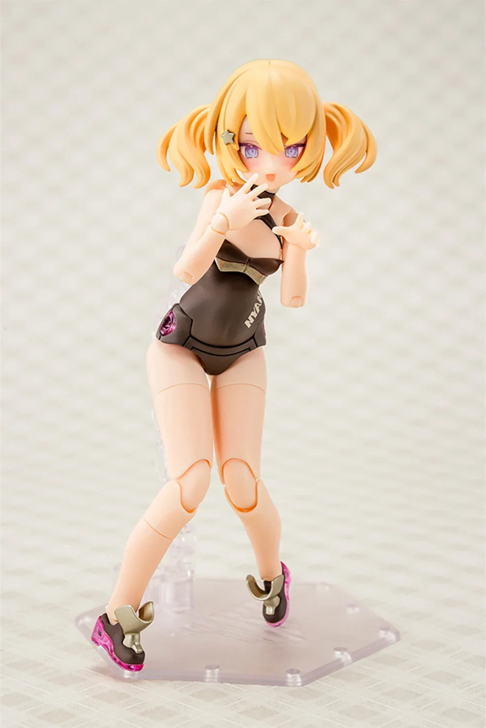 Kotobukiya KP801 Puni Mofu Kuro Mao Black Cat Machine Girl Assemble Action Figureals Model