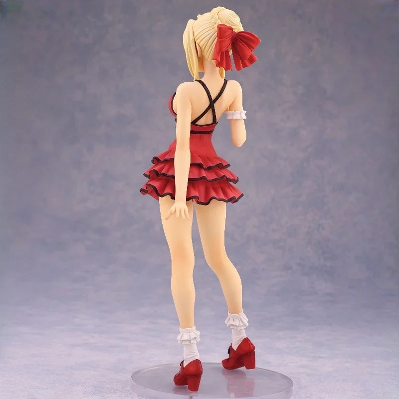 Alphamax Fate/Extra Fate Night Red Seba Saber Nero Dress Umbrella Holding Hands Model Toy Gift