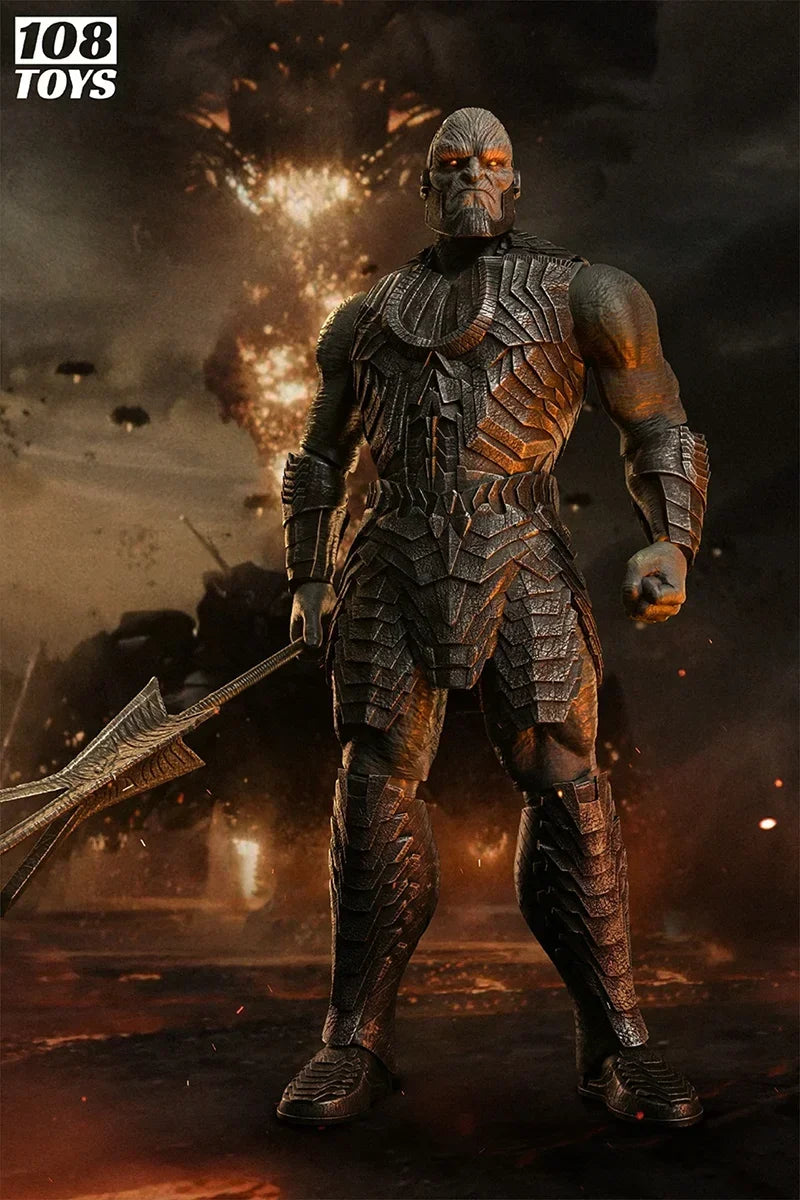 108toys 101001 1/6 Darkseid Uxas God of Death Action Figure Model Statue Level Doll 45CM Eyes with Purple Light Special Effects