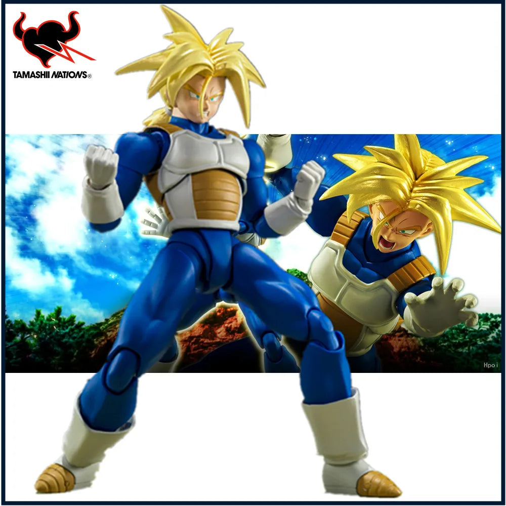 In Stock Original Anime Figure Dragon Ball Z S.H.Figuarts SUPER SAIYAN TRUNKS -INFINITE LATENT SUPER POWER Action Figurine Toys