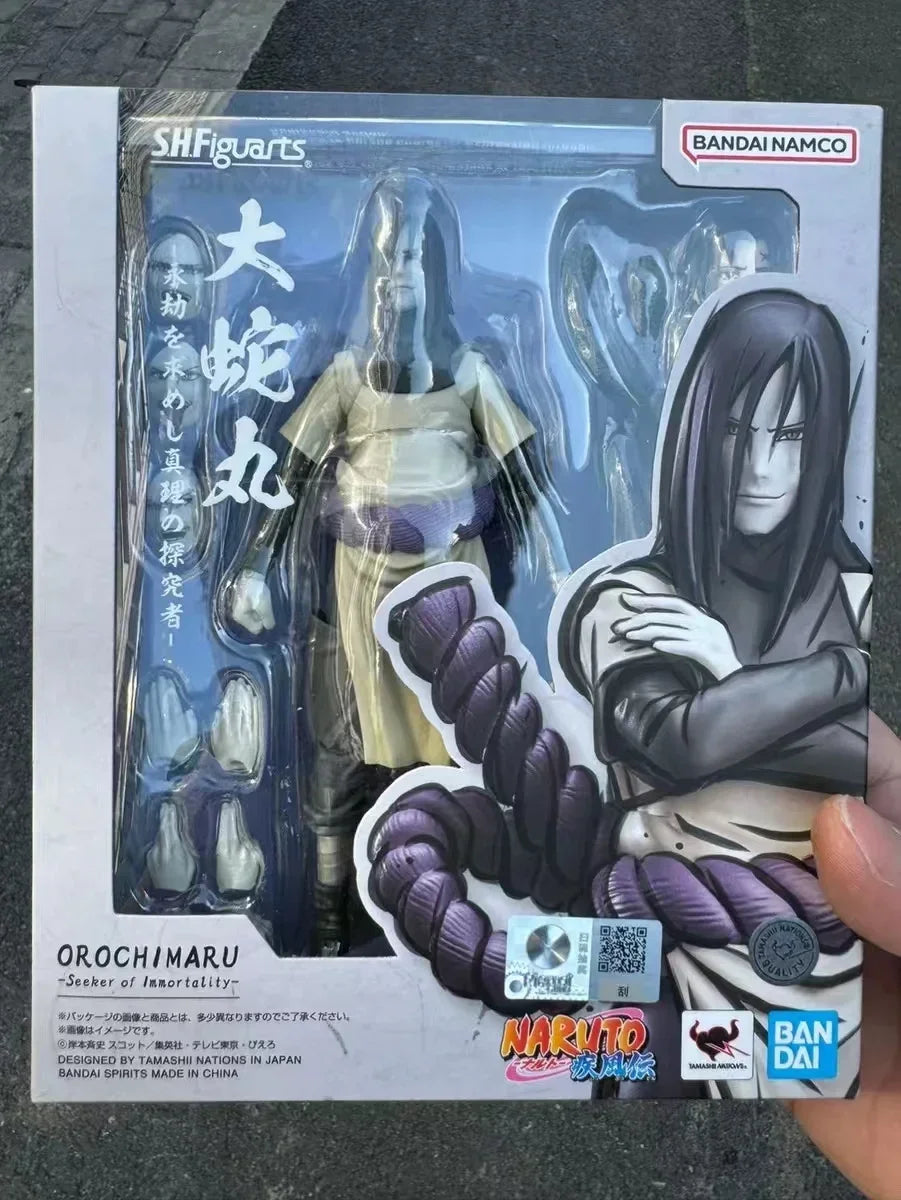 Bandai SHFiguarts 2.0 Jiraiya Kakashi Hatake No 1 Naruto top 99 Sasuke Orochimaru Uchiha Madara SHF Anime Figure Action Toy