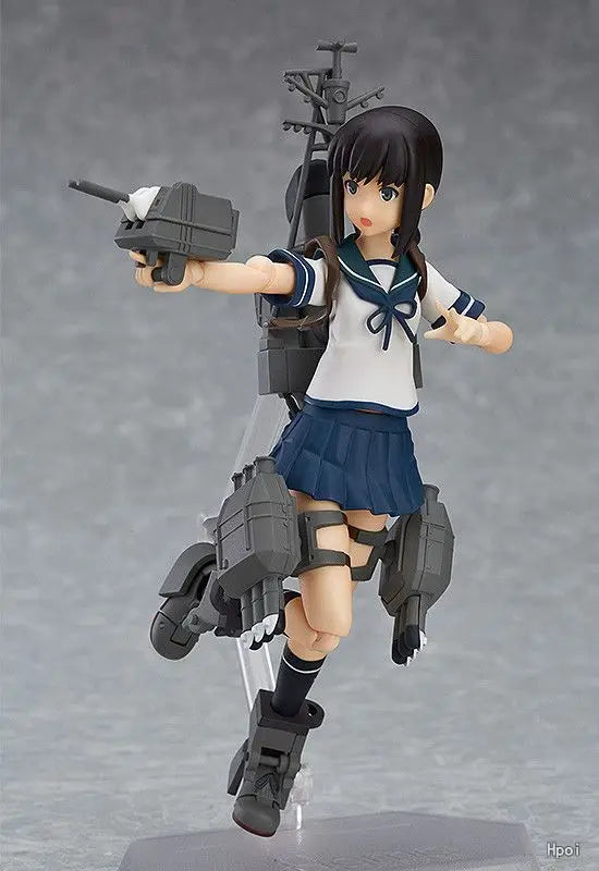 Original Max Factory Figma#348 Fleet Collection Fubuki Anime Figure Model Toy Gift Collection