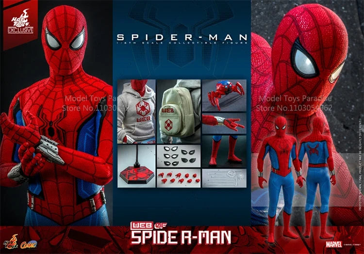 Original HotToys CMS010 1/6 Collectible Toys Spider Man Limited Edition Super Hero Soldier 12inch Action Figure Model Gifts