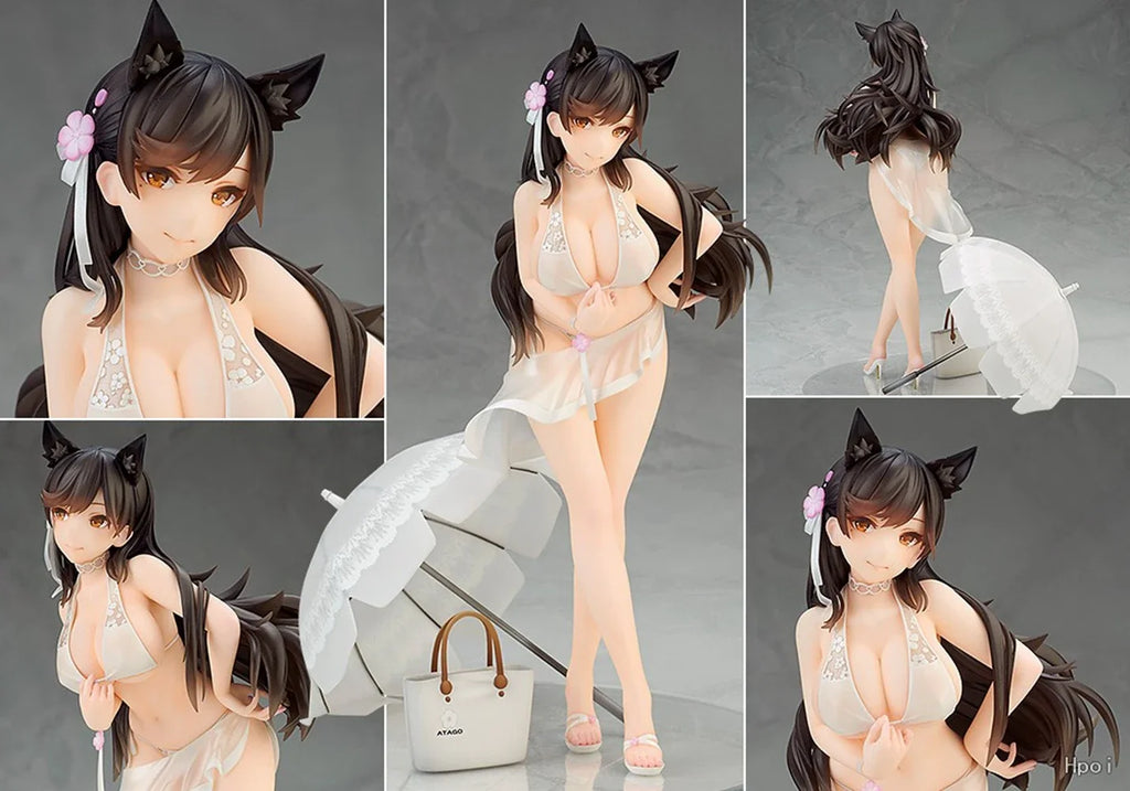 24CM Anime Azur Lane Atago 1/7 Midsummer March Ver Standing Model Toy Gift Collection Aciton Figure PVC Doll