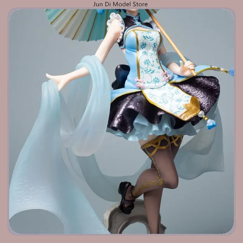 Re:Zero Rem Lolita Style Anime Figure 28cm with Umbrella Desktop Decoration Collectible Action Figure for Gift