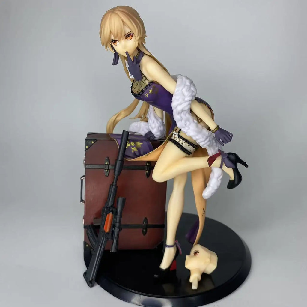Girls' Frontline Purple Rain Heart Double headed Carving anime Girls' Handmade Model Ornaments