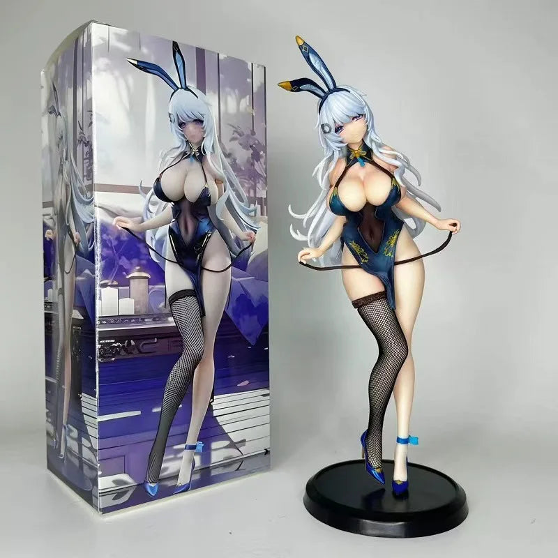 Sexy Anime Adults Bunny Girl Figure in Qipao Stockings High Quality Collectible Standing Pose Model  26cm