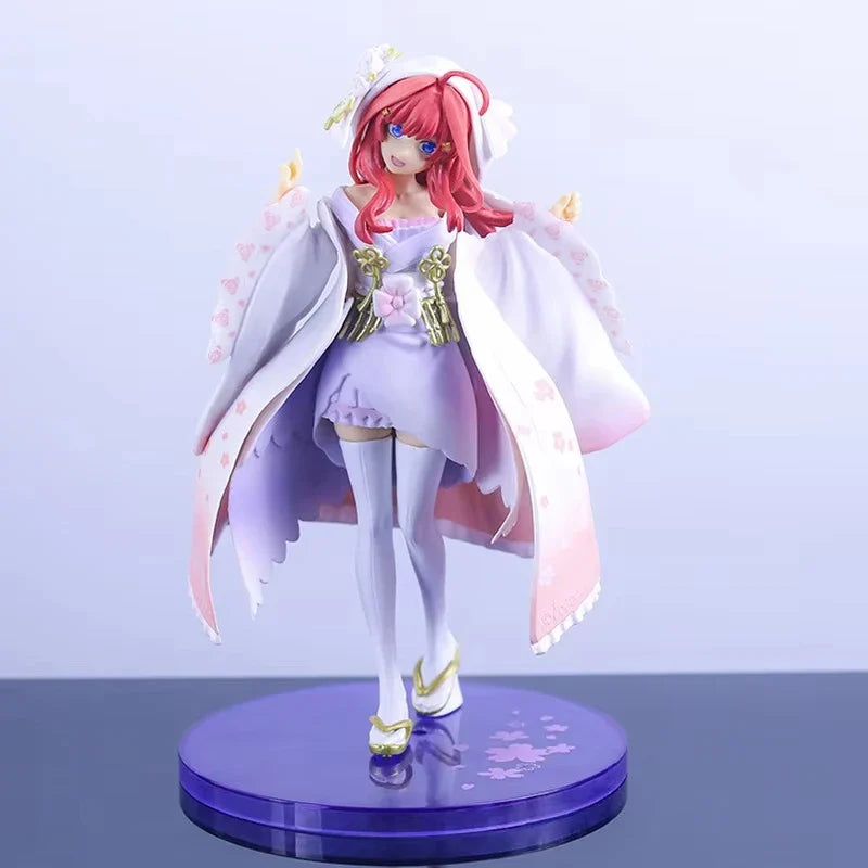 Five-Point Flower Wedding Dress Nakano One Flower Two Nakano Three Nine Four Leaves May Anime Action Figure Pvc Model Toys Gifts