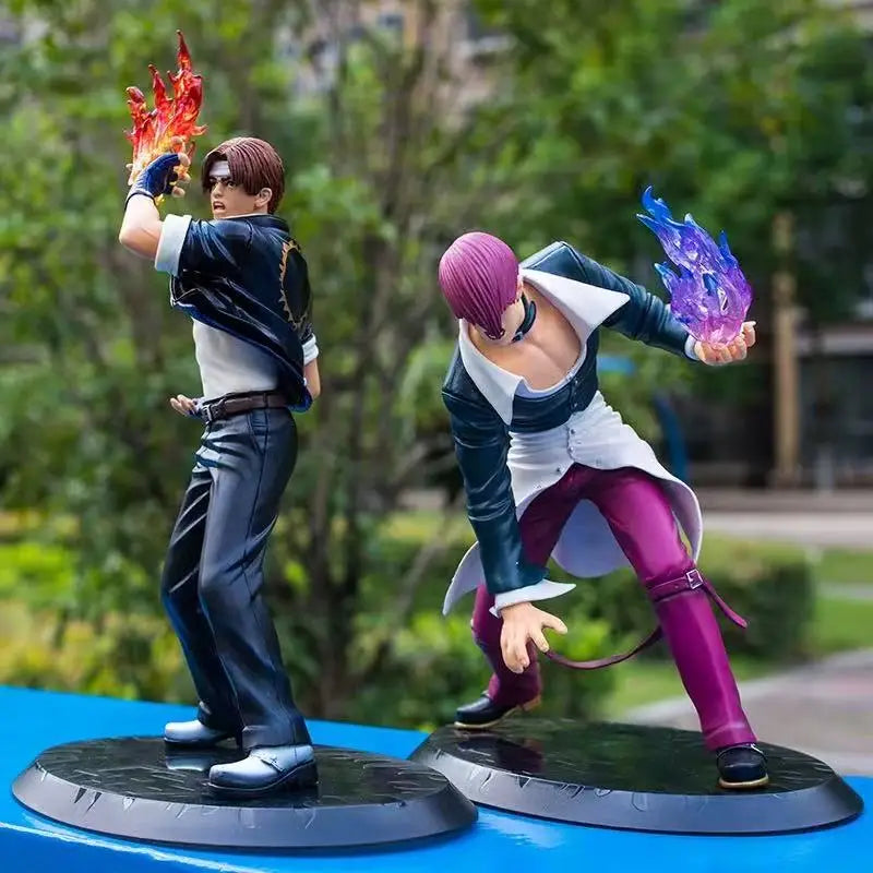 18cm The King of Fighters '98 SNK Anime Figure Kyo Kusanagi Iori Yagami Action Figures Arcade Game peripheral PVC Model Toy Gift