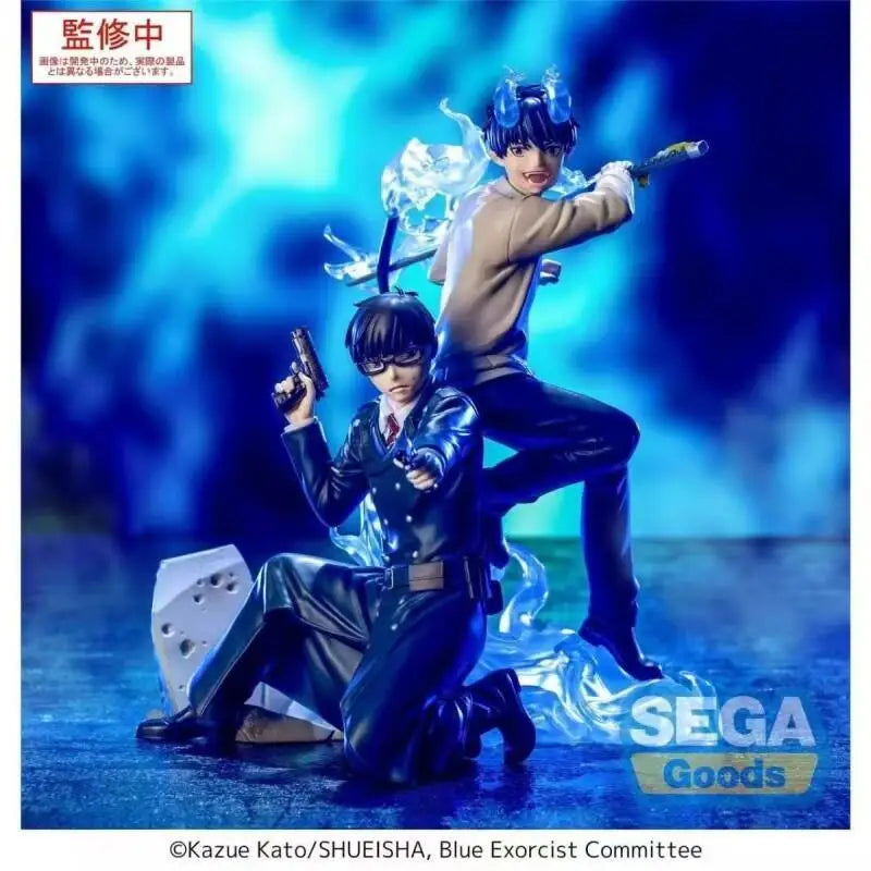 100% Genuine Sega Blue Exorcist Okumura Rin Yukio Pvc Anime Figure Model Collector Ornament Toy Gift New and Unopened In Stock