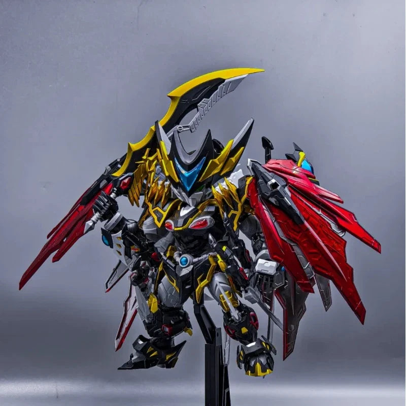 Motor Nuclear Gan Jiang Q Version Assembly Model Kit Action Figures With Alloy Skeleton Cape Effect Parts Storage Base Gift Toys