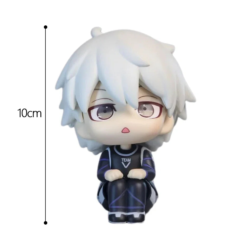 BLUE LOCK Action Figures Isagi Yoichi Bachira Meguru Anime Figure Kawaii Q Version Figurine Model Kids Toys Doll Gifts