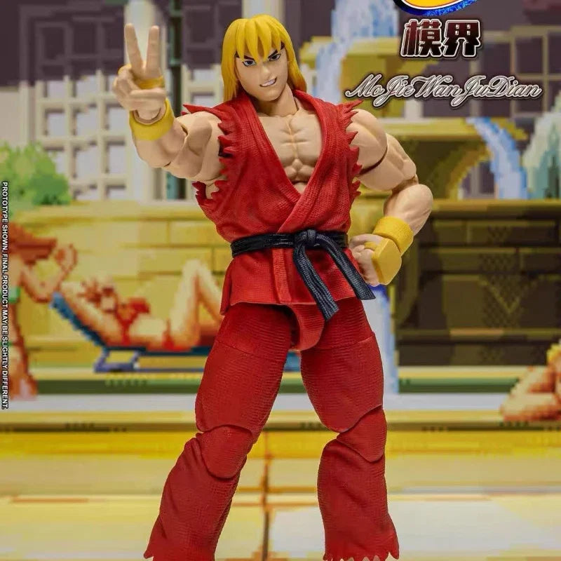Storm Toys Young Street Fighter 3 Ken Action Figure SFSA01 King of Fighters 1/12 Action Figure Model