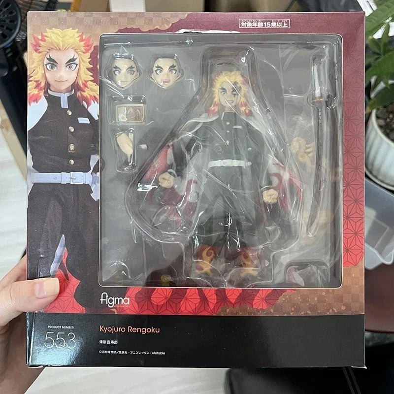 Demon Slayer Figures: Kyojuro Rengoku 553, Tanjiro Kamado 498, Nezuko Kamado 508, Zenitsu Agatsuma 522 — Anime Models, Desktop