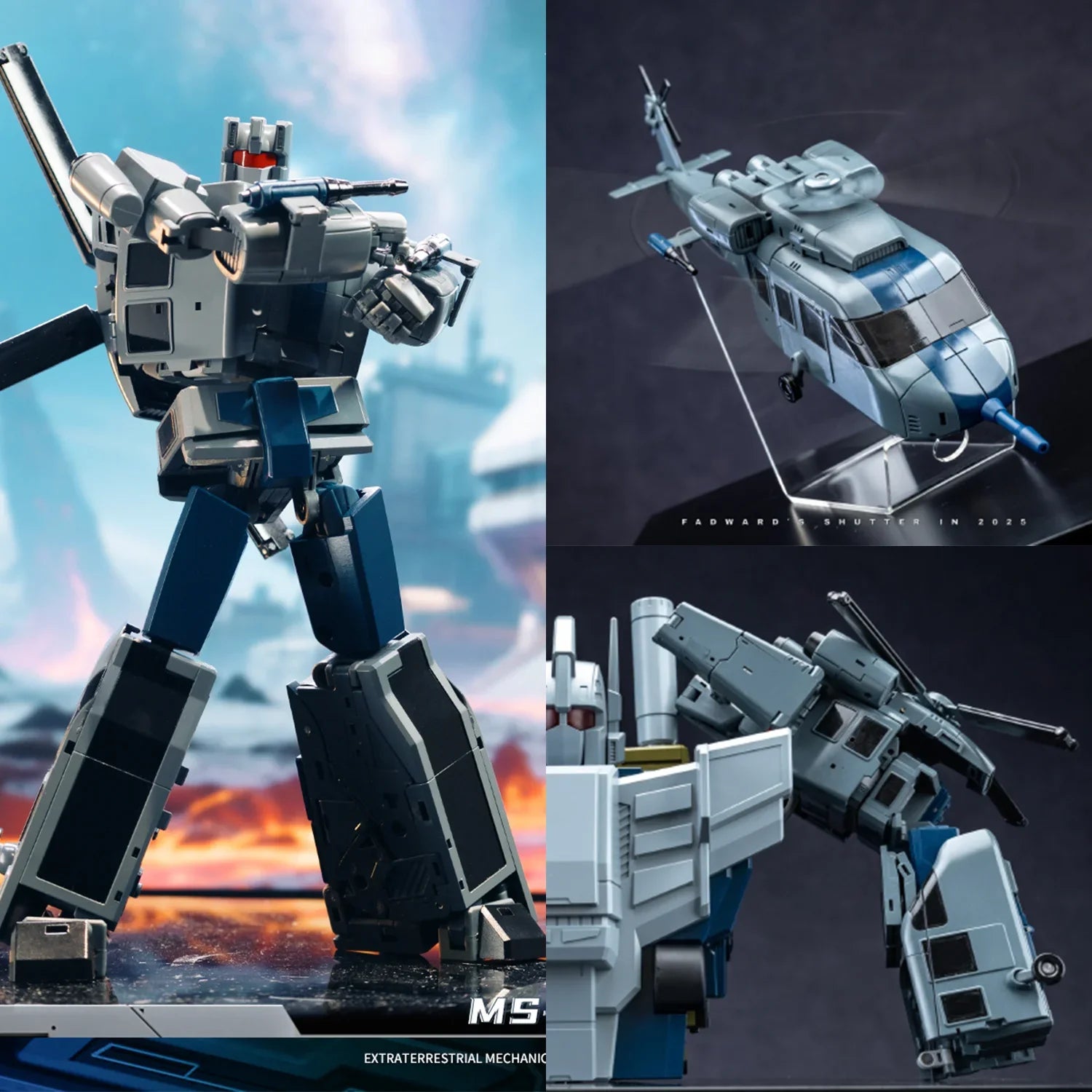 [In stock] Magic Square MS-TOYS MS-06 MS06 Tornado Vortex Helicopters MP Scale Transformation Robot Action Figure Toy