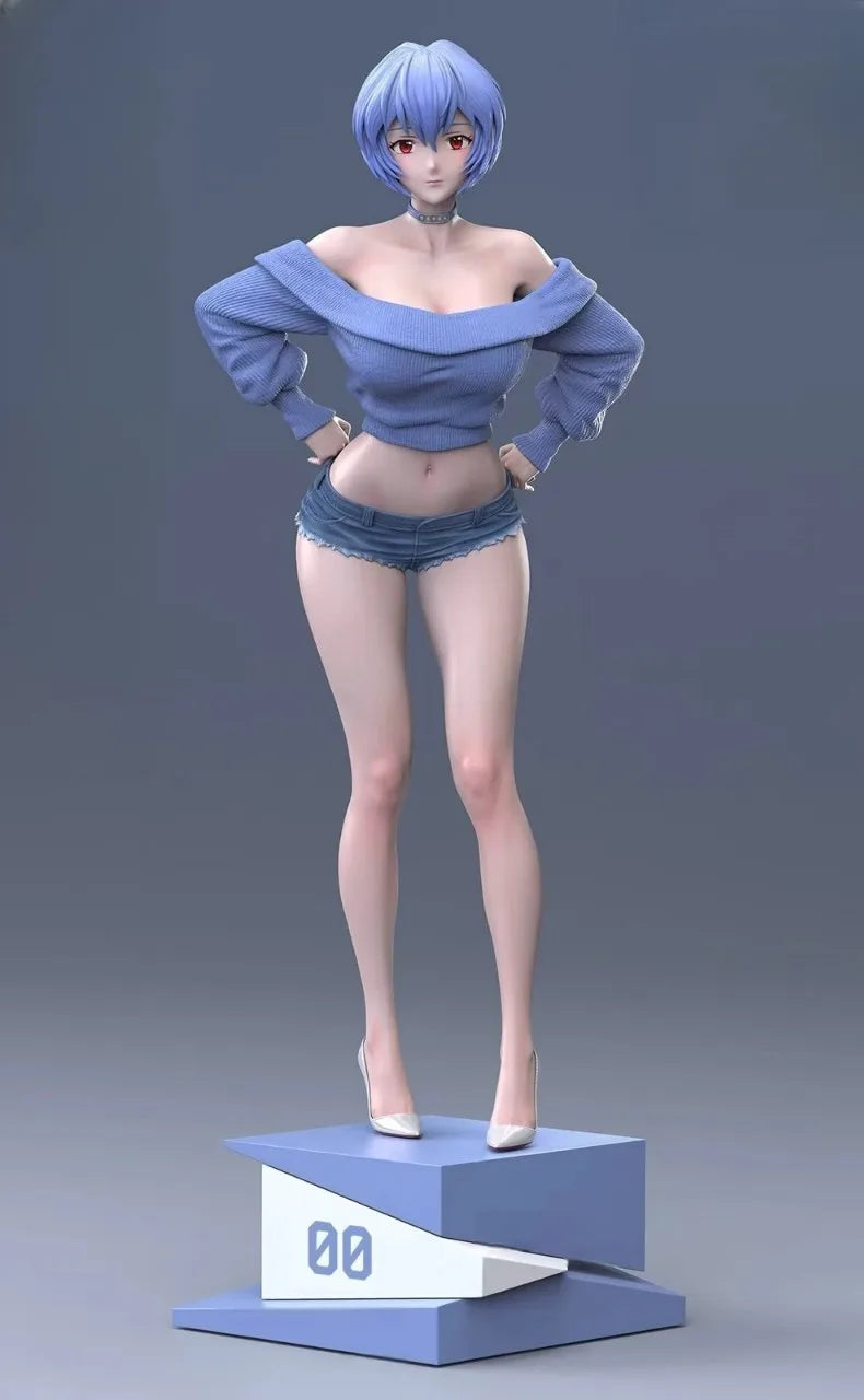 Ayanami Rei Figure Sexy Girls Figure Figurine Anime Periphery Model Statue Doll Collection Desk Decoration Toys Christmas Gifts