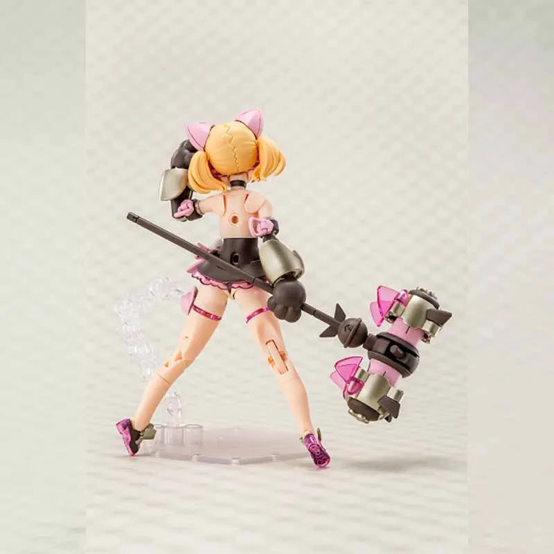 High quality Kotobukiya Original MEGAMI DEVICE PUNI MOFU KURO MAO Anime Action Figure Assembly Model Toys Collectible Model
