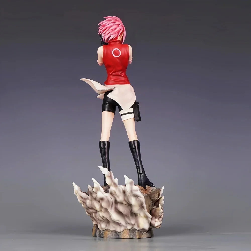 35cm/13.78in Anime NARUTO Figure Haruno Sakura Action Figures Pvc Statue Desktop Ornamen Collection Model Toys Gifts