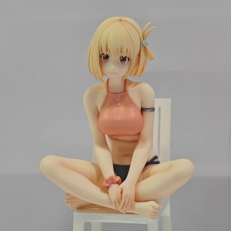 Lycoris Recover Anime Toys Nishikigi Chisato Beautiful Girl Figure Model Chassis Desktop Ornament Model Anime Toy Gift