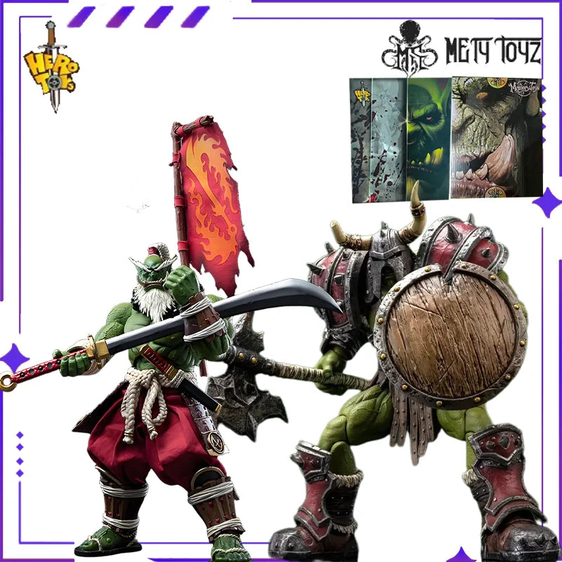 Brand New METYTOYZ Original HERO TOYS Orc Commander Library Kalon Supermovable Modelfigurine 1/10 Movable Orc Model Toy Figurine