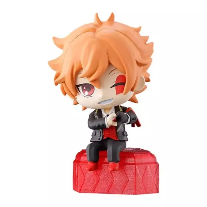 BANDAI Anime Twisted Wonderland Q Version Grim Crowley Riddle Rosehearts Gifts or Collection Genuine Action Figure Model Toys